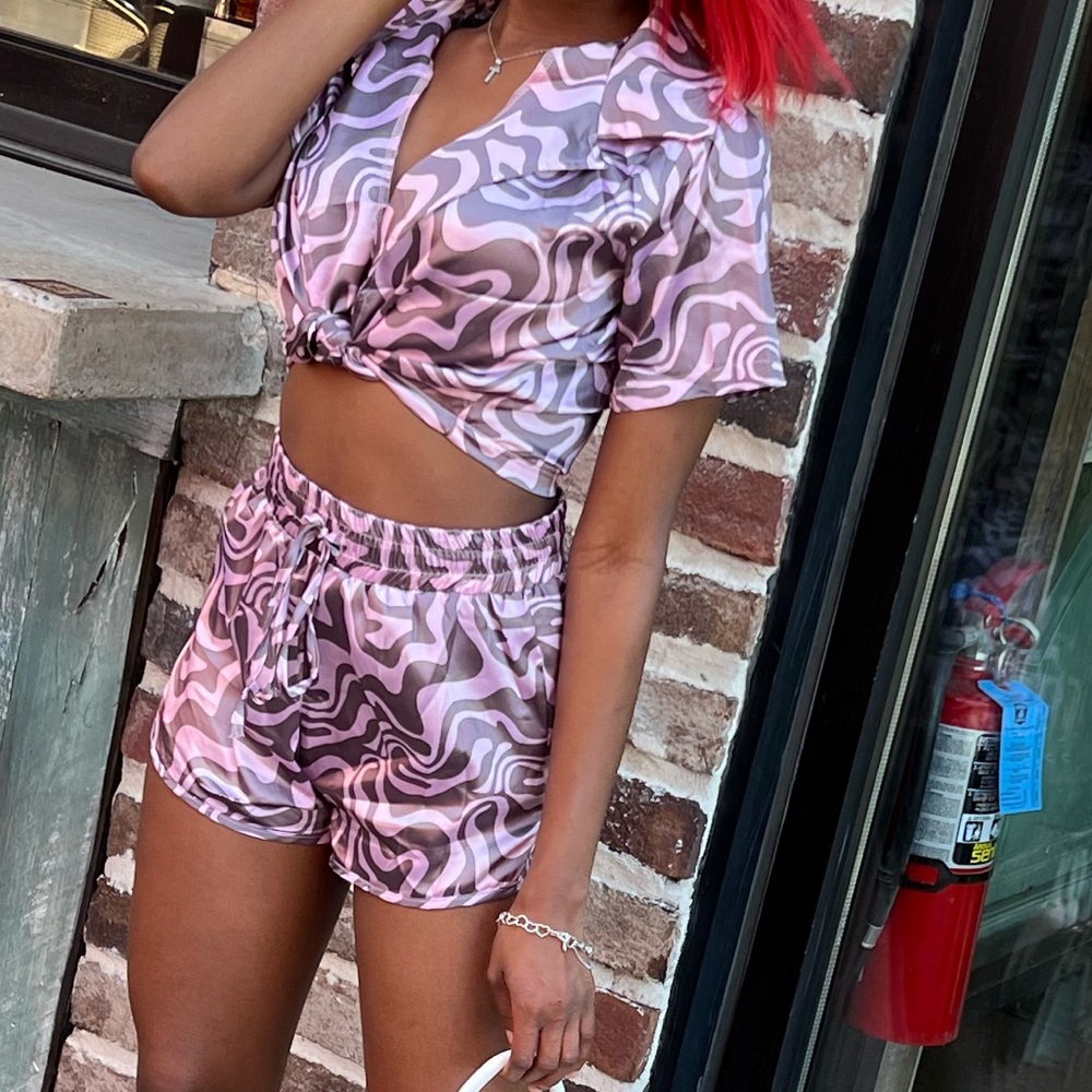 2 piece short set